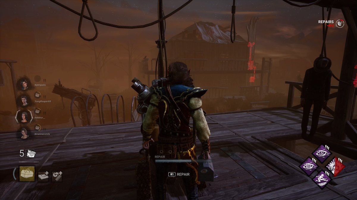 VMClark0516's tweet photo. Nothing motivates survivors to do gens like 400%. Those gens were flying! And everyone gets unhooked within seconds. Like… you get your ass back there and fix generators. #DeadbyDaylight #dbd https://t.co/AMSmNCxwX5