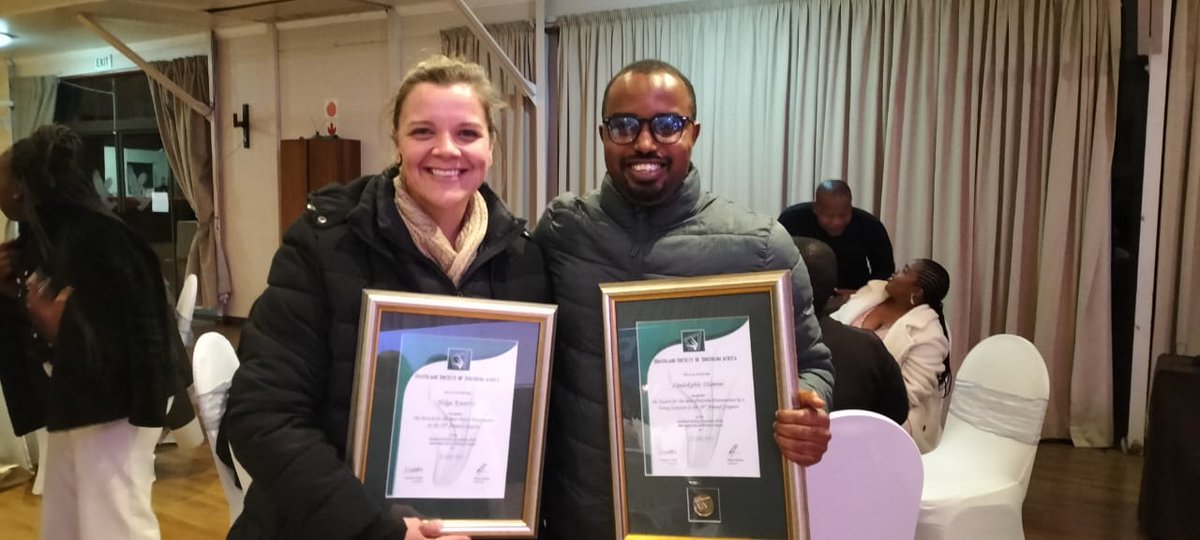 SAEON (@saeonews) on Twitter photo NRF-SAEON congratulates Dr. Lindokuhle Dlamini (Post Doc Grassland Node) for receiving the best young scientist award & Dr. Helga Knoetze (Biodiversity Scientist EFTEON) for best poster at the Grassland Society Southern Africa Annual Congress. @dsigovza <a href="/NRF_News/">National Research Foundation of South Africa</a> NRF-SAEON congratulates Dr. Lindokuhle Dlamini (Post Doc Grassland Node) for receiving the best young scientist award & Dr. Helga Knoetze (Biodiversity Scientist EFTEON) for best poster at the Grassland Society Southern Africa Annual Congress. @dsigovza <a href="/NRF_News/">National Research Foundation of South Africa</a>
