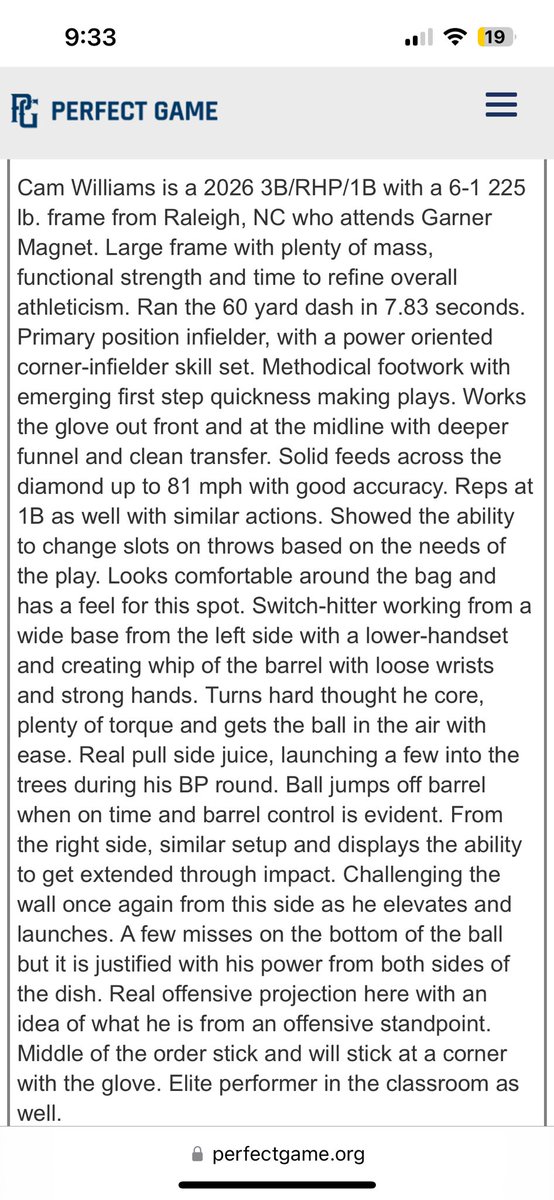Excited to have received a PG grade of 8.5. Will continue to work hard. 
<a href="/tpanationals/">TPA Nationals</a>