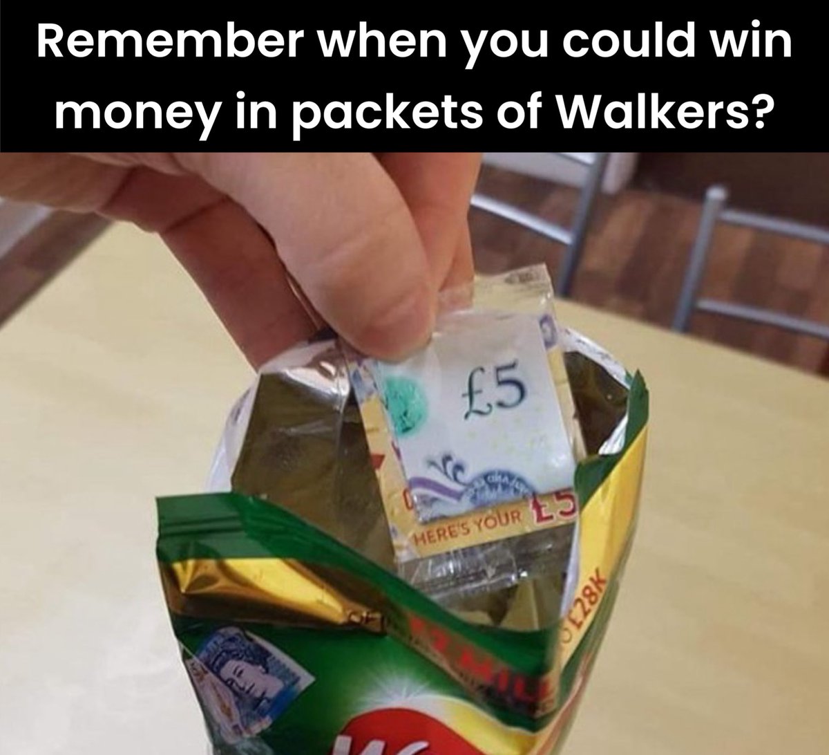 NoContextBrits's tweet photo. Nowadays you’re lucky to find crisps inside. https://t.co/2nqBKlgIIb