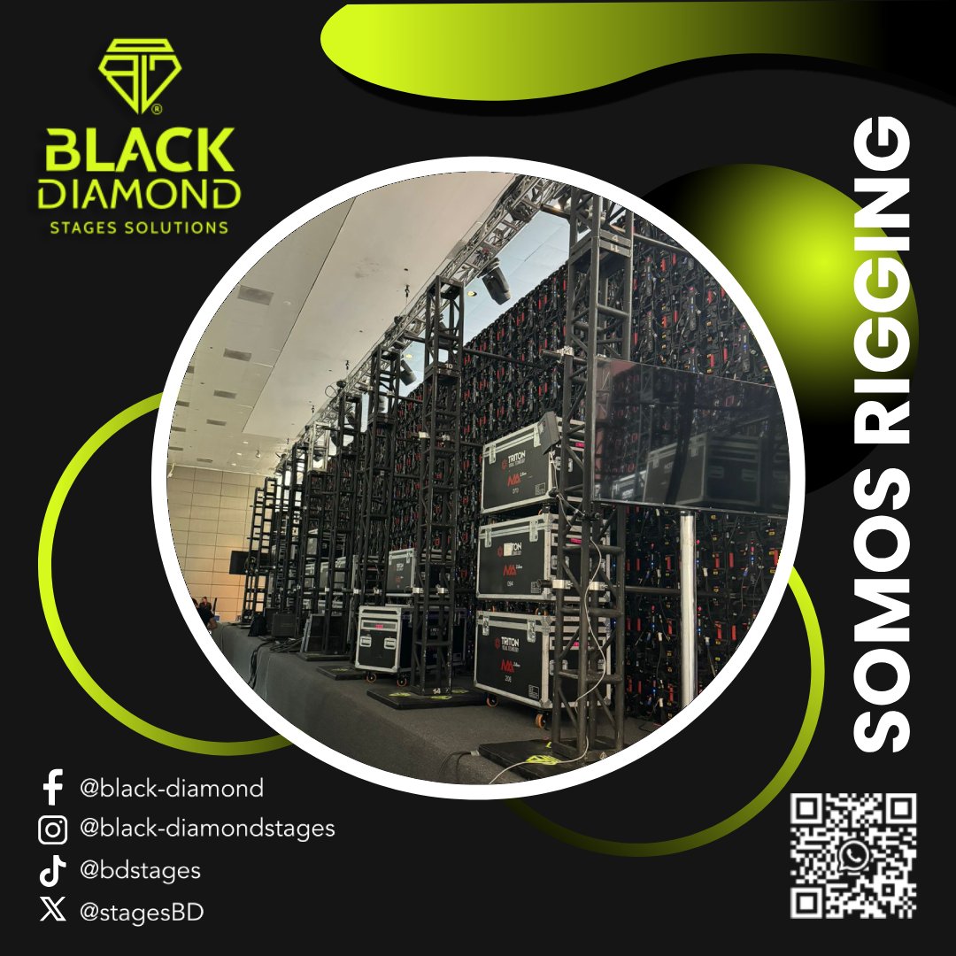 stagesBD's tweet photo. Estructura, luz, sonido y audio siempre al alcance de tu evento.

#somosrigging #rigging #riggerprofessional #blackdiamondstagessolutions https://t.co/mPLFkrnu51