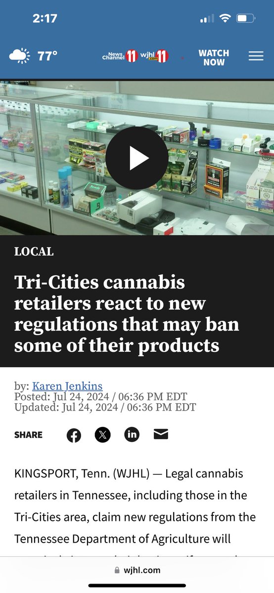 Check us out on WJHL Tri-Cities about TN New Hemp Laws!

wjhl.com/news/local/tri…