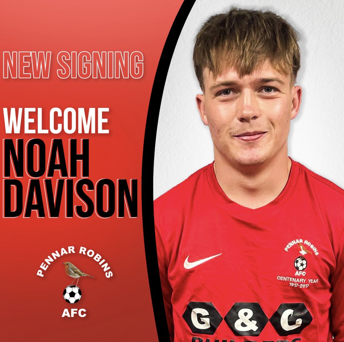 🙌 SIGNING NUMBER 2️⃣

Noah Davison. ✍️

Noah was a Pennar junior &amp; also played his debut senior season before moving to Hwest U19’s then Monkton.

We are delighted to have Noah back for the coming season in which is another top addition.

Welcome back, Noah! 🤝

#UpTheRobins 🔴⚫️