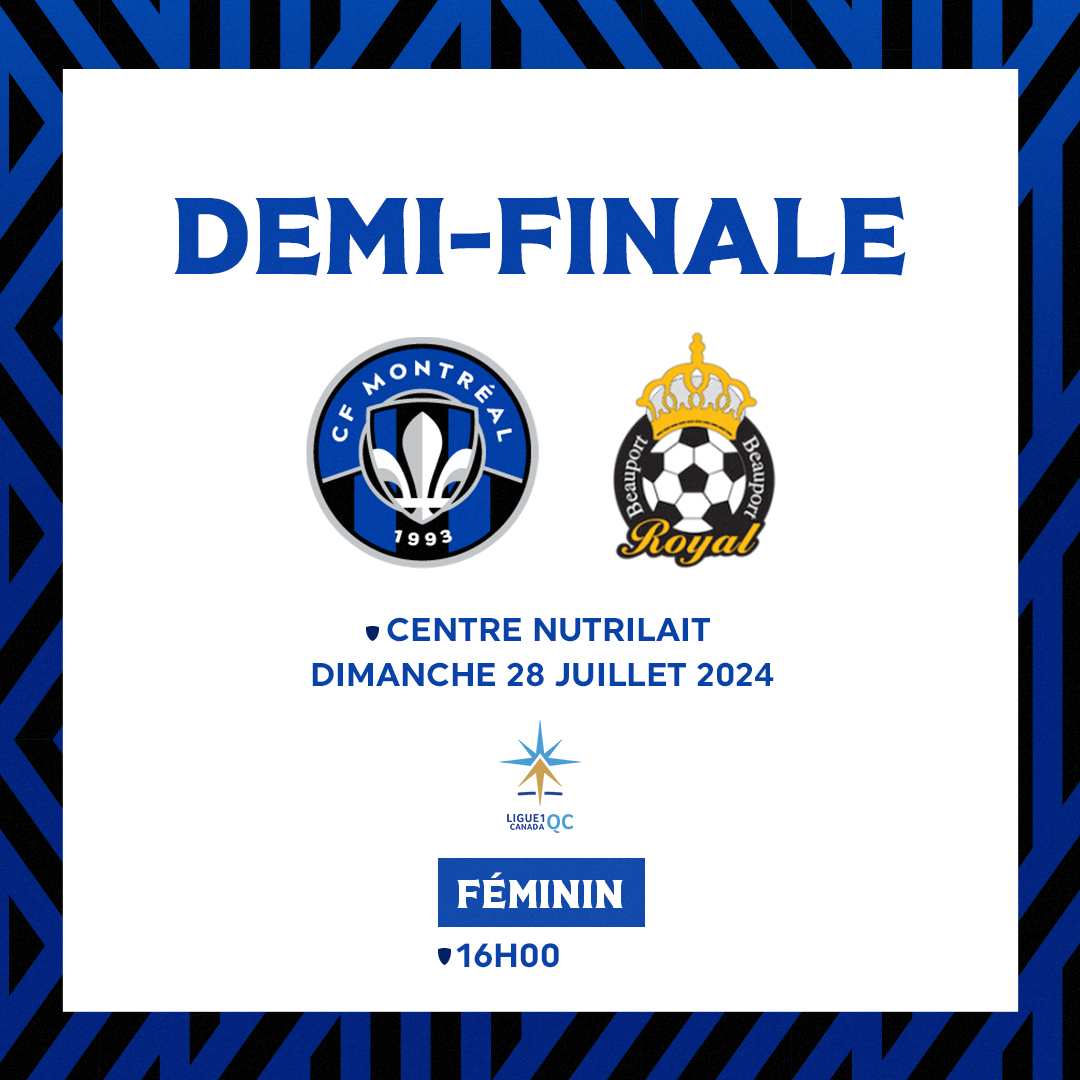 academiecfm's tweet photo. Une première étape à franchir pour garder notre couronne 👑
Notre Programme féminin accueille le RS Beauport en demi-finale @Ligue1QC. Match ouvert au public gratuitement !
#CFMTL #L1QCF https://t.co/4XU9UAsQid