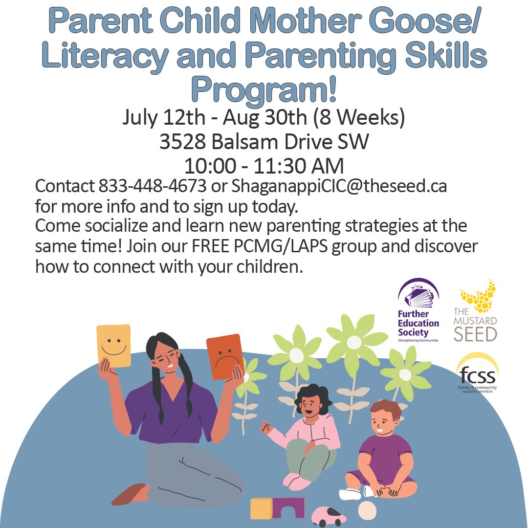 Further Education Society of Alberta (@fesacalgary) on Twitter photo Connect with other families in a group setting while you learn new #parentingstrategies that help your child grow. Held in partnership with <a href="/mustardseedcan/">The Mustard Seed</a>'s Shaganappi Community Impact Centre!
#yyc #calgary #parents #families #earlydevelopment #literacy #childrensbooks Connect with other families in a group setting while you learn new #parentingstrategies that help your child grow. Held in partnership with <a href="/mustardseedcan/">The Mustard Seed</a>'s Shaganappi Community Impact Centre!
#yyc #calgary #parents #families #earlydevelopment #literacy #childrensbooks