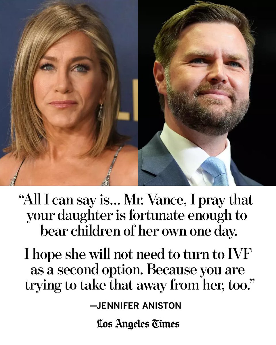 Los Angeles Times (@latimes) on Twitter photo Jennifer Aniston blasts J.D. Vance over âchildless cat ladiesâ view on Kamala Harris: latimes.com/entertainment-⊠Jennifer Aniston blasts J.D. Vance over âchildless cat ladiesâ view on Kamala Harris: latimes.com/entertainment-âŠ