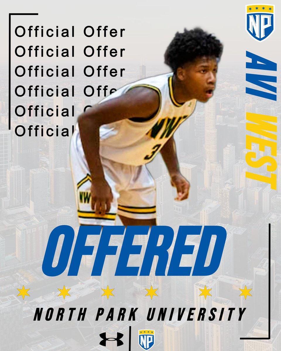 Avidanwest's tweet photo. After a great conversation with @CoachAJacobs I am blessed to receive an offer from North park university! 
Thank you to all the coaching staff for believing in me. https://t.co/tNqMP6nyFV