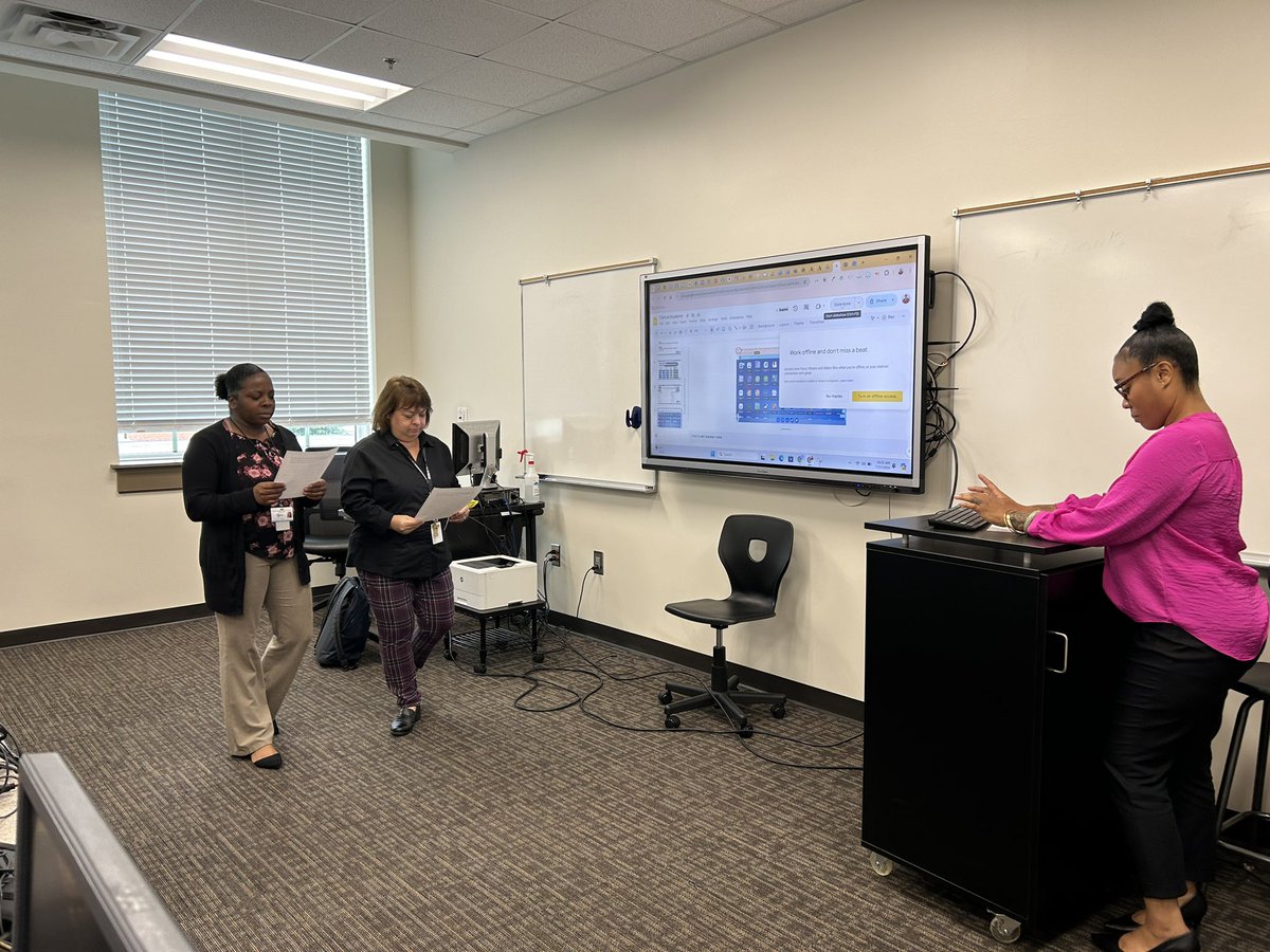 MsFagin's tweet image. Many thanks to the wonderful actresses who performed in my skit on why everyone should put in a ticket for their tech repairs. I thoroughly enjoyed training today at the Clerical Academy! These women are rockstars 🤩! #FaginatorTech @GriffinSpalding