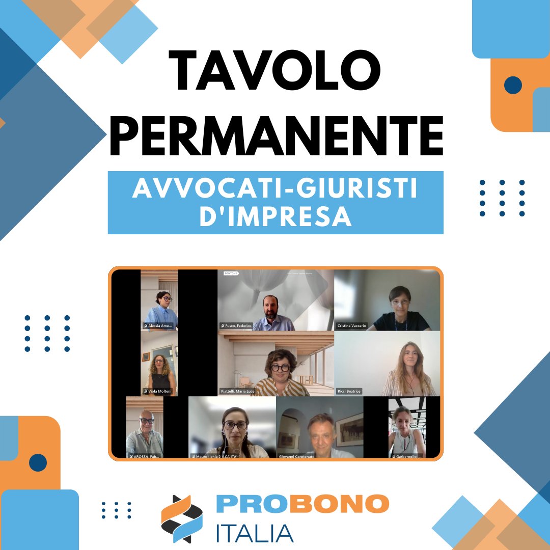 Ieri si è riunito il Tavolo Permanente #Avvocati-Giuristi d'impresa, che sta lavorando sul tema della #compliance con la normativa e i fattori #ESG, e del relativo impatto sulle organizzazioni #nonprofit.

Scopri di più sul paper in preparazione: cutt.ly/5ek37e5z