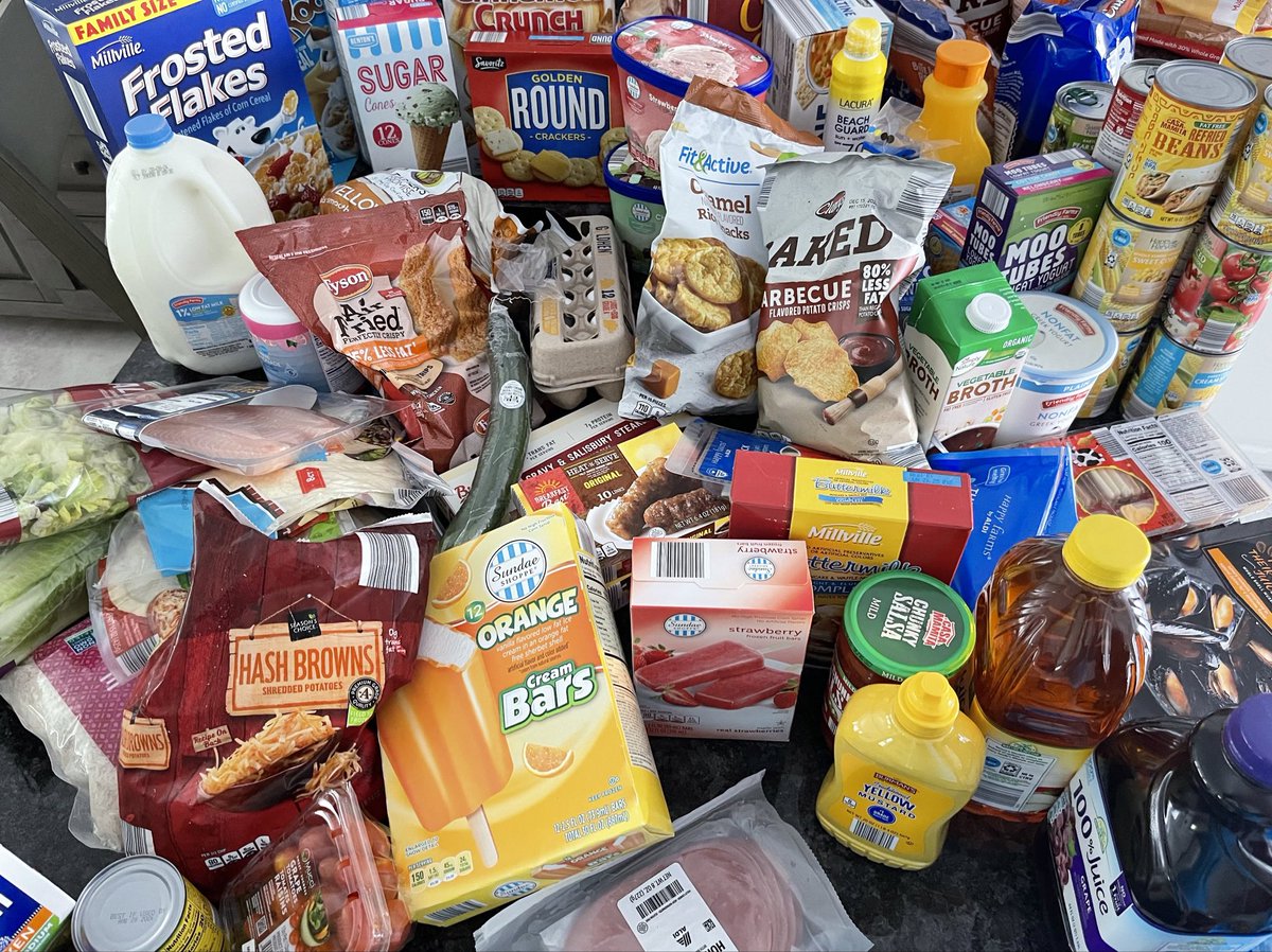 Aldi’s is so underrated.    Under $200 for a mile high cart full.   My kids and I all guessed over $400 since that is what it would have been at Kroger.