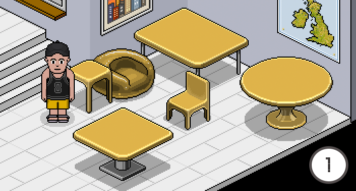 Habbo's tweet image. 🎨 #HabboHotelOrigins Funky Friday Plasto drop: X POLL

Tomorrow we’ll be releasing a set of six Plasto items for Funky Friday, but we can’t decide which colour to release 🤔

SO, we’re putting the decision to the entire community with a quick X poll (vote in the post below).…