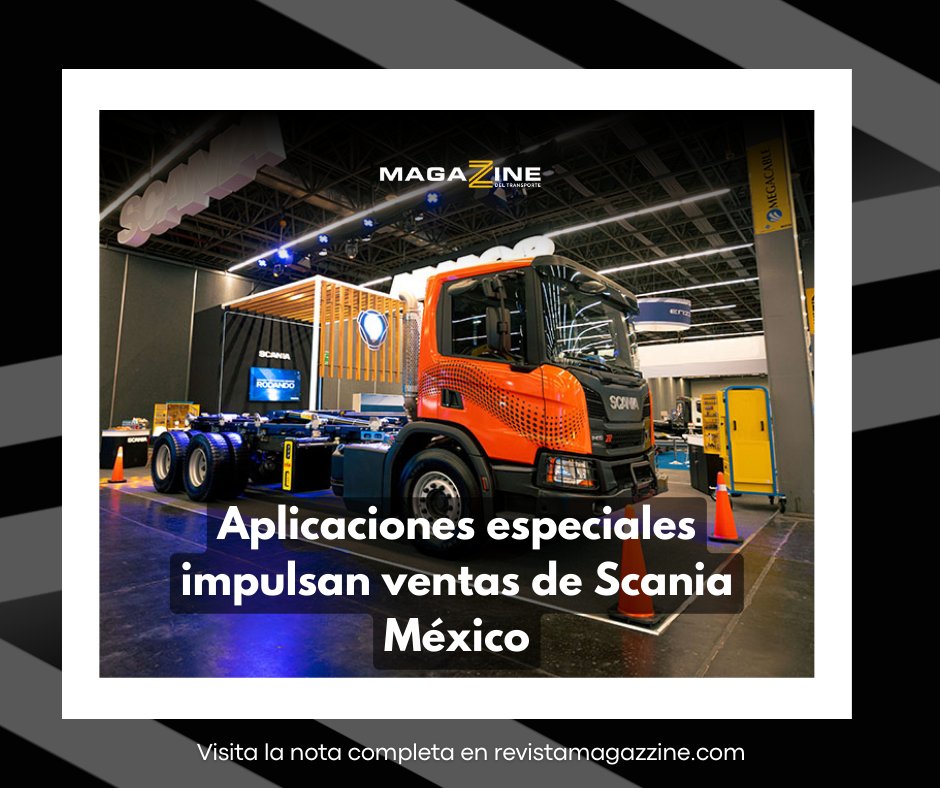 MagazzineTransp's tweet photo. 🚛🔧 ¡@ScaniaMX está listo para impulsar un 30% sus ventas en aplicaciones especiales! Con un enfoque en innovación, tecnología y postventa, se convertirán en el aliado clave para sectores como construcción, automotriz, minería, emergencias y más. Descubre cómo planean lograrlo y sus estrategias para 2024. 🌟

Lee la nota completa en nuestro sitio web. 
➡️https://t.co/ymVkq5TWix

#ScaniaMéxico #Innovación #Tecnología #AplicacionesEspeciales #Transporte #Industria #MagazzineDelTransporte
