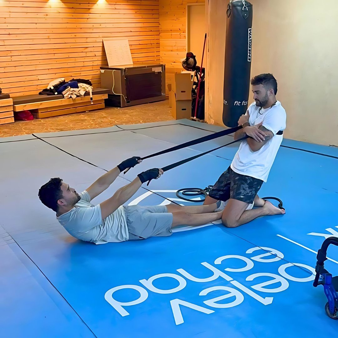 BelevEchad_'s tweet photo. With the Olympics kicking off, we're highlighting the physical activities at Belev Echad that help our wounded IDF soldiers recover. 

From intense workouts to team sports, every effort builds strength and resilience. 

#BelevEchad #Olympics #Israel #teamisrael #Jewish https://t.co/8twwii1EQ5
