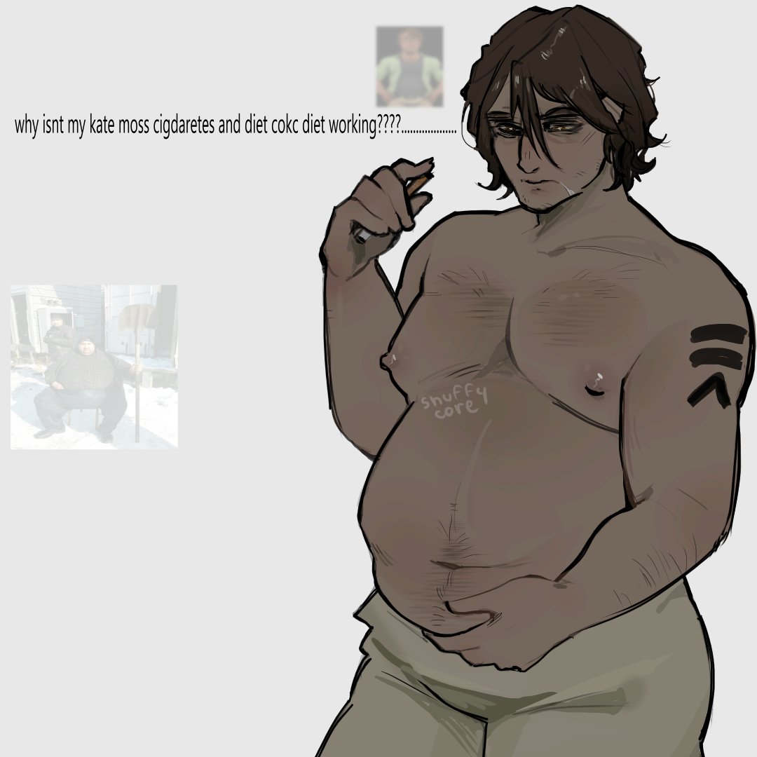 snuffycore00's tweet photo. Well well well someone's gettin' pregnant ain't 'cha?[smirk]😁🤫 #strade #stradebtd #BoyfriendToDeath #BTD #art #bellyslaps https://t.co/XjIUriOa61