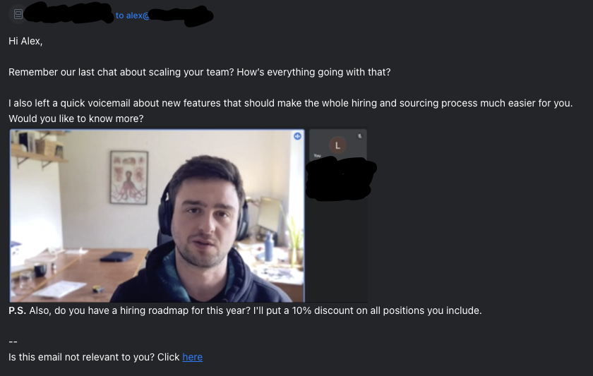 ifthenalex's tweet photo. . @lemoneyeo This is super creepy. 

Your team kept a screenshot of a call from 6 months ago, just to catch my attention in an nudge email. 

I liked your service, but this sucks. https://t.co/bs4nD7DSCv