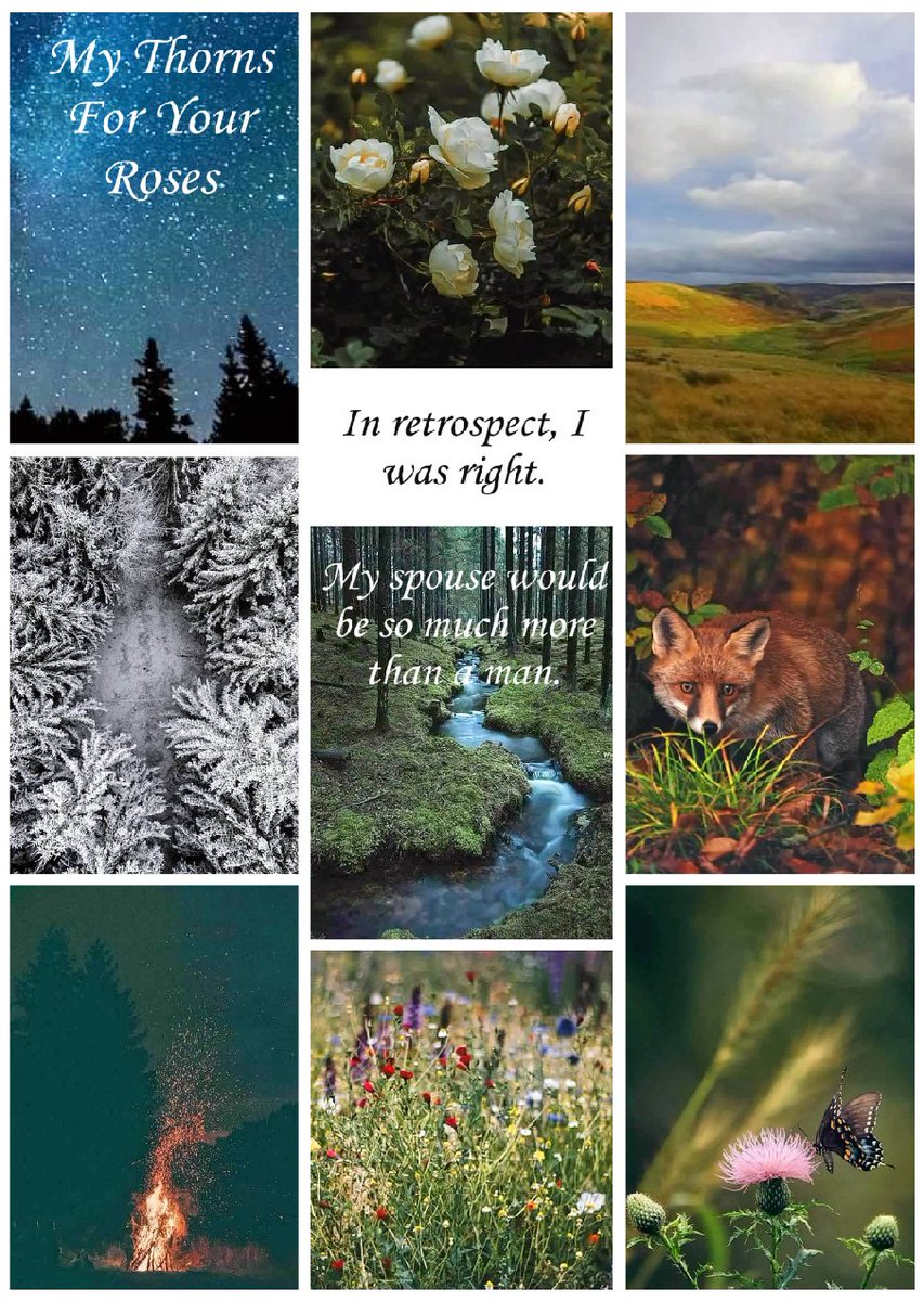 Krargyres's tweet photo. "My Thorns For Your Roses"

🌈Demisexual MC x Pan Shapeshifting LI 🐻🦉🐍
🌹A dash of body horror 
🔥 Slow burns and serenades🎶
👨‍👩‍👧‍👦Complicated family dynamics
🫦Deadly deals with cannibal, wlw faeries 

#SmallPitch #A #RF #FTR #LGBT #OWN #NVL https://t.co/FN0kUzNq5l