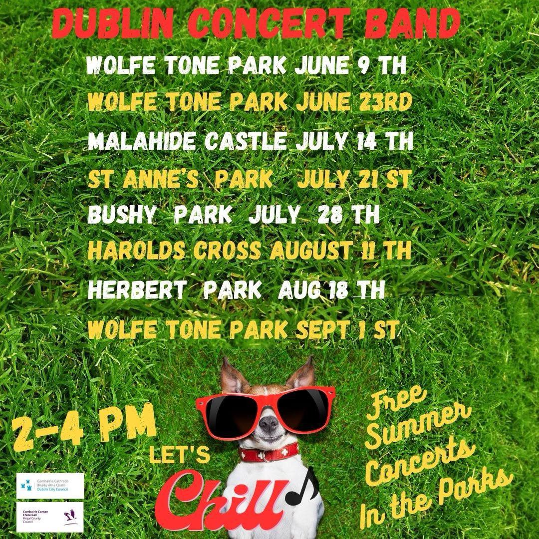 Our summer bandwagon moves to the Southside this Sunday. We’re delighted to be making a return after many years to the bandstand at Bushy Park in Terenure. Join us from 2-4pm for an afternoon of musical favourites! Thanks to <a href="/DubCityCouncil/">Dublin City Council</a> <a href="/LordMayorDublin/">Lord Mayor of Dublin</a> <a href="/DCCParksBiodiv/">DCCParksBiodiversity</a>