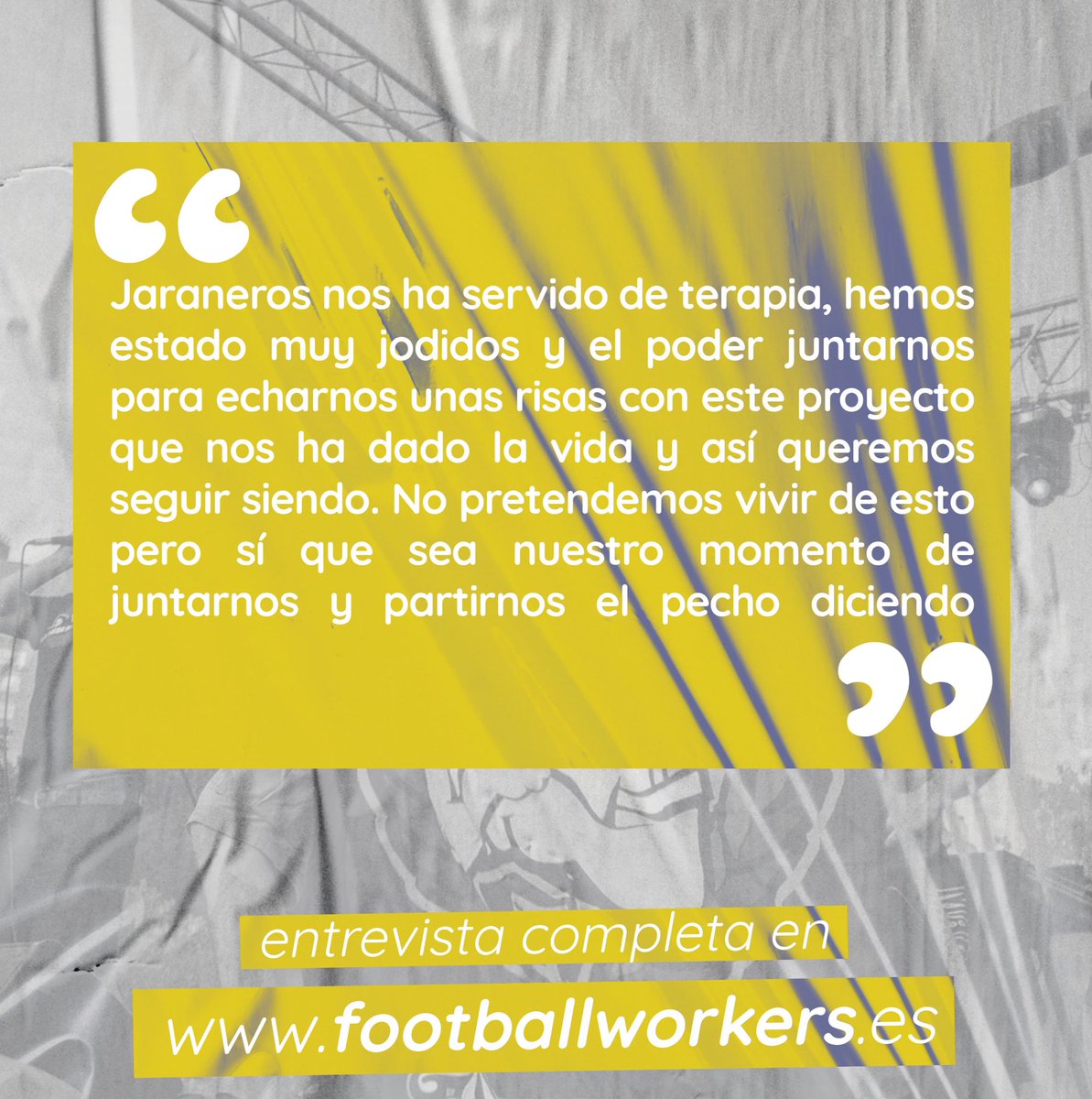 Volvemos con más fuerza que nunca. 
Estrenamos nueva imagen de nuestra web, dándole más importancia a nuestro blog.

🏐Esta vez, entrevistamos a nuestros hermanos de <a href="/Jaraneros_style/">JaranerosDontStop</a>

🌐Ya puedes leerla completa en: footballworkers.es/entrevista-jar…