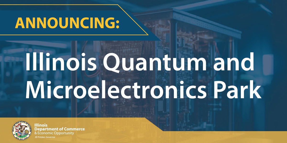 IllinoisDCEO's tweet photo. NEW: The Chicago-based Illinois Quantum and Microelectronics Park will house @PsiQuantum's first #quantum computer in the U.S., driving innovation, competitive research and economic growth in Illinois. 

Learn more: https://t.co/NH4xhx9mhW https://t.co/lZ7U1PqMP7