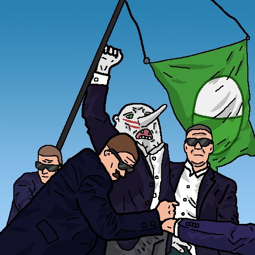 nwcrypto77's tweet photo. @pumpi_sol $pumpi gonna deport all the jeets and make solana great again. https://t.co/32iHi2mbJQ