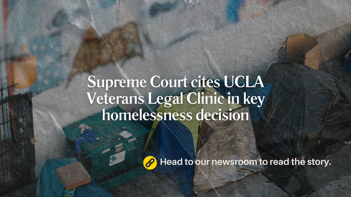 UCLA Veterans Legal Clinic amicus brief cited in key #SCOTUS dissent. #LawTwitter 🔗: law.ucla.edu/news/supreme-c…