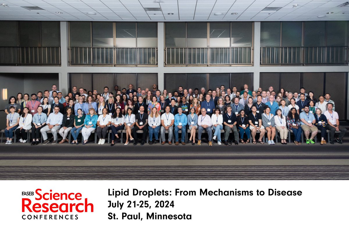 OlzmannLab's tweet photo. FASEB Lipid droplet conference, amazing science and such a fantastic community! Thank you and safe travels home, my friends! See you in 2026! ☺️🤩@HenneLab @FASEBorg #LDSRC24 https://t.co/XbUSCirhb7