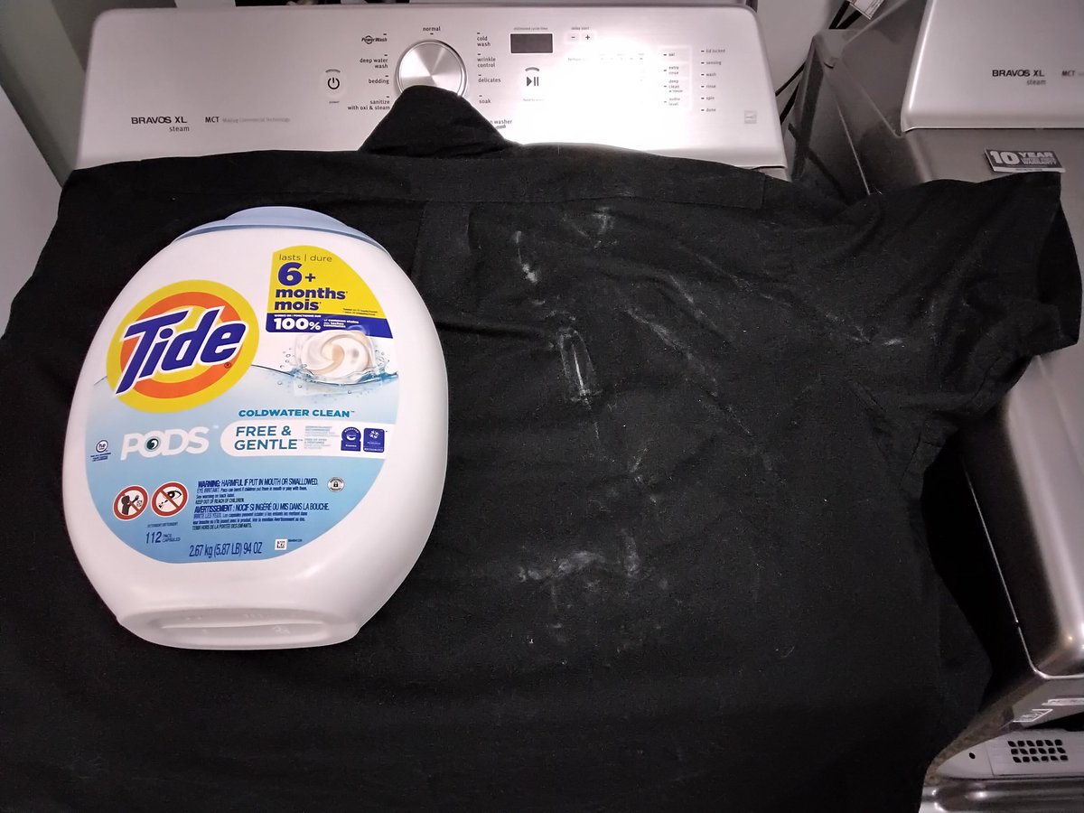 WNJenkins's tweet image. .@MaytagCare - EVERY time I use my Bravos XL washer, it leaves A TON of detergent residue on my clothes. I'm using good @tide pods. I have to wash my clothes a second time to wash off the residue. VERY annoying. Can you help?