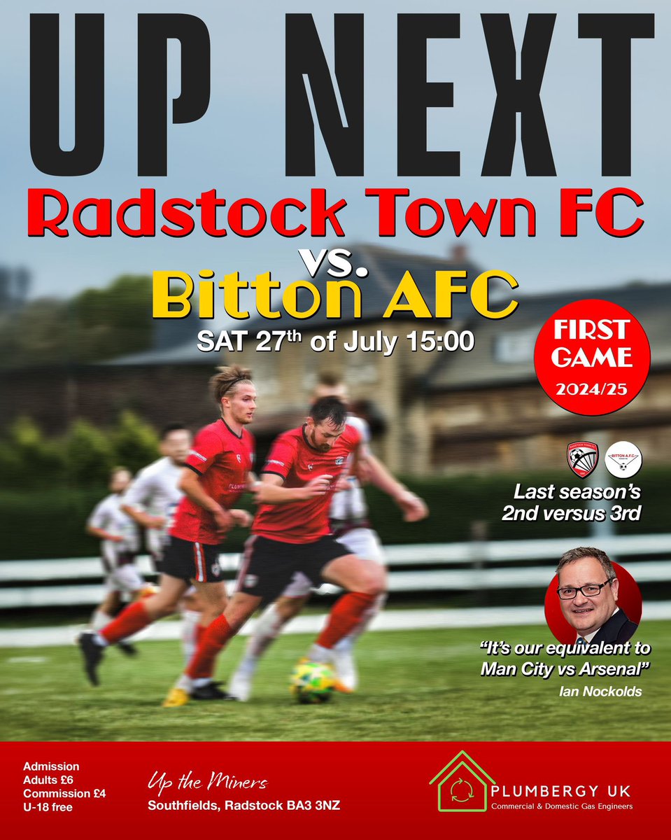 🔜 NEXT UP ⚽️

With Pre-Season preparations complete, we turn our attention the start of our <a href="/_WesternLeague_/">Western League</a> season this weekend against <a href="/BittonAFC/">BittonAFC©</a>.

What a way to start to the new season for our new-look Miners line up - come along, support the boys and enjoy a great game of