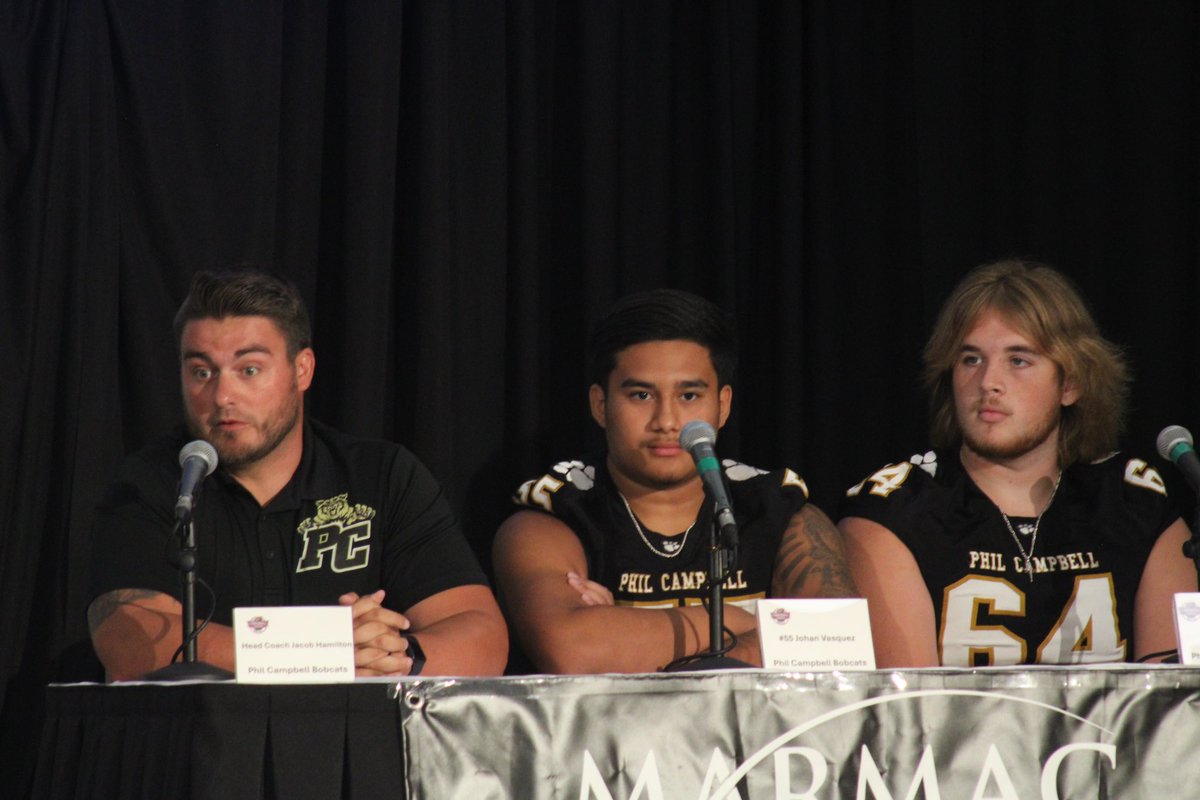 tnvalleynetwork's tweet photo. Photo’s of @PCHSBobcatFB appearance at @FridayScores Media Day on Tuesday, July 23rd. 

The Bobcats enter a new region (3A Region 5) after reclassification with Vinemont, Oakman, Winfield, Midfield, Carbon Hill, Gordo, and Hanceville. 
-
#alabamahsfootball https://t.co/SspIqFqueT