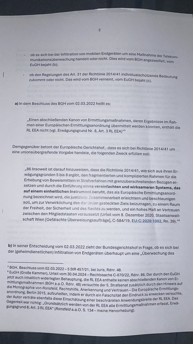 Nappz259's tweet photo. @BerndFuchs89187 Einer der besten Straf
-und Verfassungsrechtler Dr. G Strate hat eine ergänzende Analyse zum EuGH Urteil vom 30.4.24 veröffentlicht.,,Aus dem Urteil ist mehr Honig zu ernten als zuvor gedacht.'' Die Tage auch online auf der  Homepage von Dr. Strate und Dr. Venzke. https://t.co/LKBxOD484U