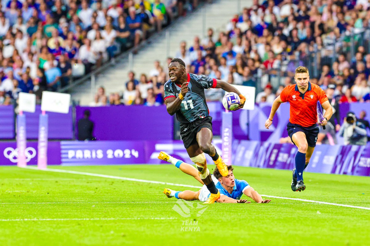 OlympicsKe's tweet image. WE ARE SHUJAAAAAA!🇰🇪🕺🏿

The Youngest Player in the team secures Kenya’s first win at the Olympic Games!🇰🇪

At 21 years, Patrick Odongo is living a dream.😮‍💨

#TeamKenya