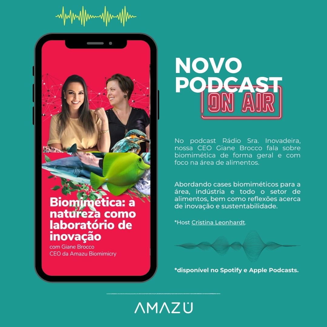 gianebrocco's tweet photo. Podcast novo no ar! Como empregar as soluções da Natureza, a partir da biomimética, para resolver os nossos desafios de projetos na ÁREA DE ALIMENTOS e tudo que envolve esse setor? Vem ouvir! Escute nas plataformas: Spotify: https://t.co/RvKY5lWMB2 -Apple: https://t.co/MTmsJD21V2 https://t.co/ki5vCea8h6