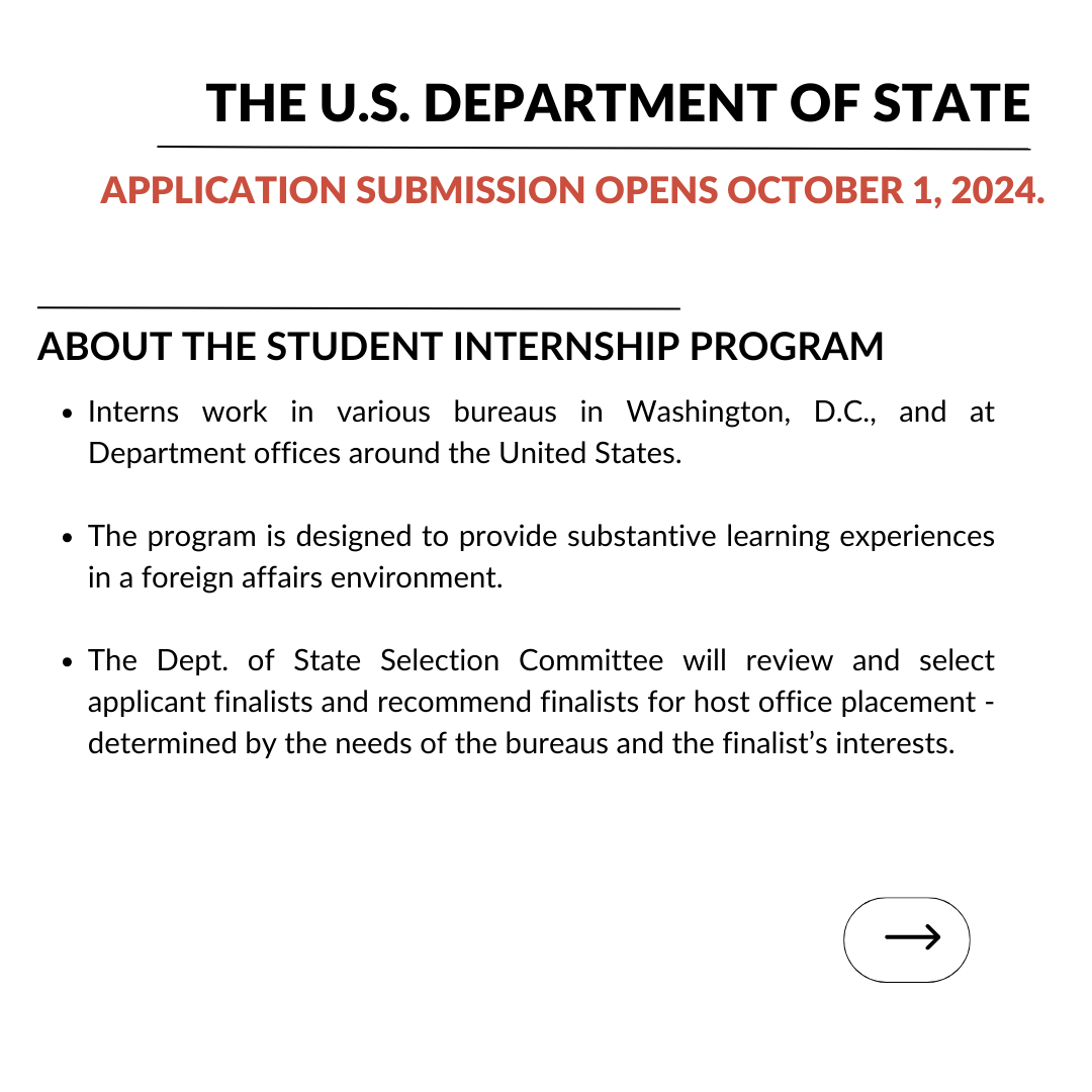 UtahStateIOGP's tweet photo. The U.S. Department of State had internship opportunities opening soon! Contact us if you're interested in these opportunities or want to learn about other internships at the local, state, or national level.

iogp@usu.edu
435-797-9618
https://t.co/hbOuK6inwr https://t.co/UbetAWWkqF