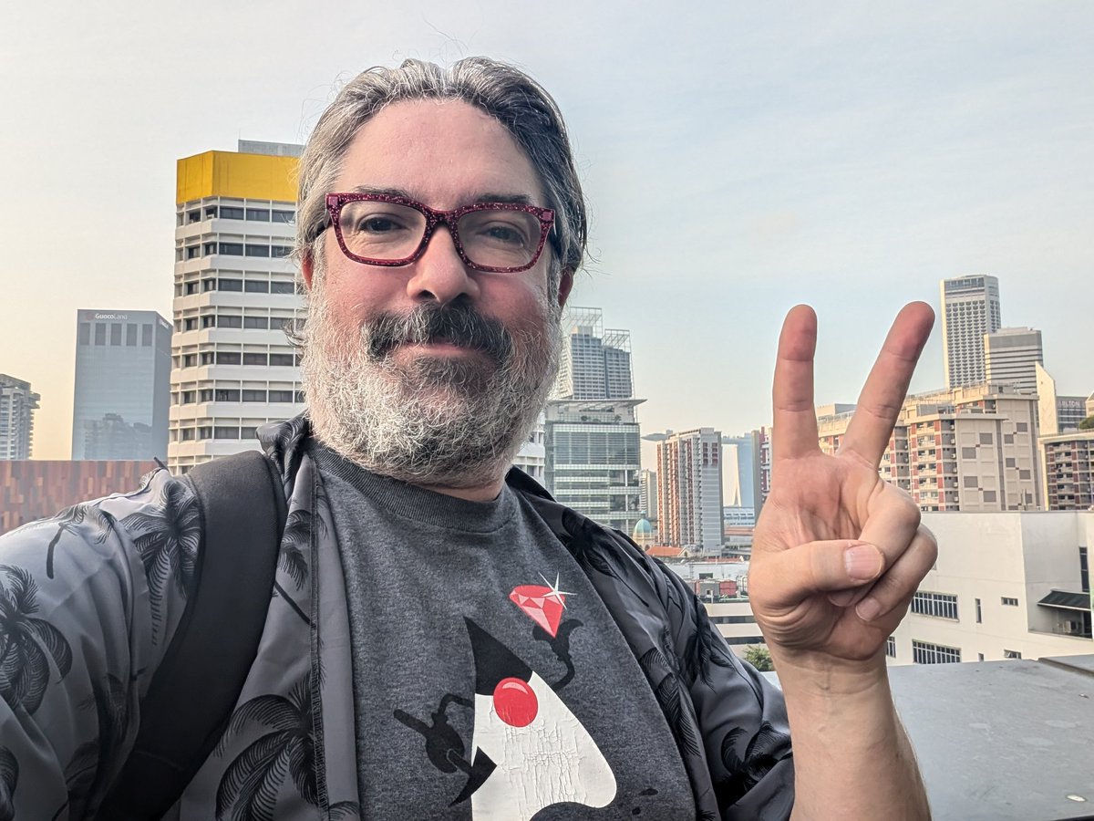 It's @JRuby day here in Singapore! I'm on my way to <a href="/reddotrubyconf/">RedDotRubyConf</a> to deliver the opening keynote on JRuby and how Rubyists can use it to build scalable, portable apps for the web, mobile, enterprise and beyond. Ruby is back in a big way, and JRuby is here for you!