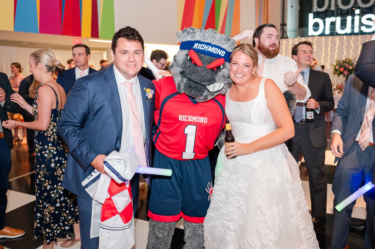 SpiderAthletics's tweet photo. Spinning into celebration! 🕸️✨
WebstUR crashes the UR graduates, Madeline & Paul's wedding this weekend. Cheers to love, laughter, and new beginnings! 🕷️💍
#URLove #OneRichmond https://t.co/fgvWDa97F3