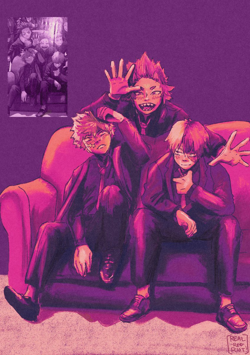 reaIredriot's tweet photo. too precious ❤️🧡💜 #MHA429 https://t.co/nQdek9XJUZ