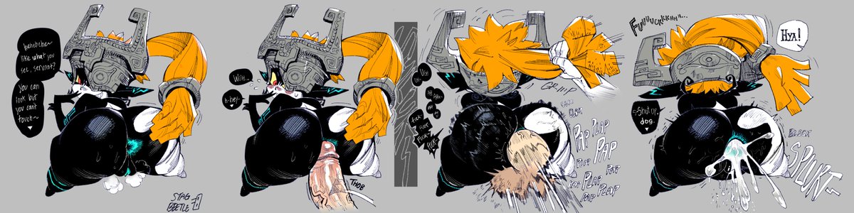 Stag_Beetle__'s tweet photo. Midnas teasing went too far https://t.co/cmND3qHghS