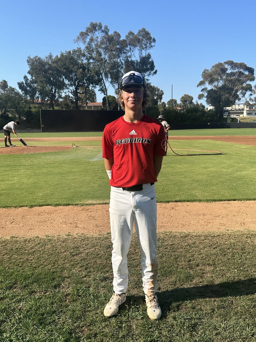 F: SoCal Redbirds Team Adidas 15U 9, Wildcats Baseball Club 15U 0 
PoG: Oliver Fox 4 IP, 7K, 2H, 0 ER
Notable’s: Gavin Stewart 2-3, 2 RBI 
Mason Jacobs 2-3, 2B, RBI