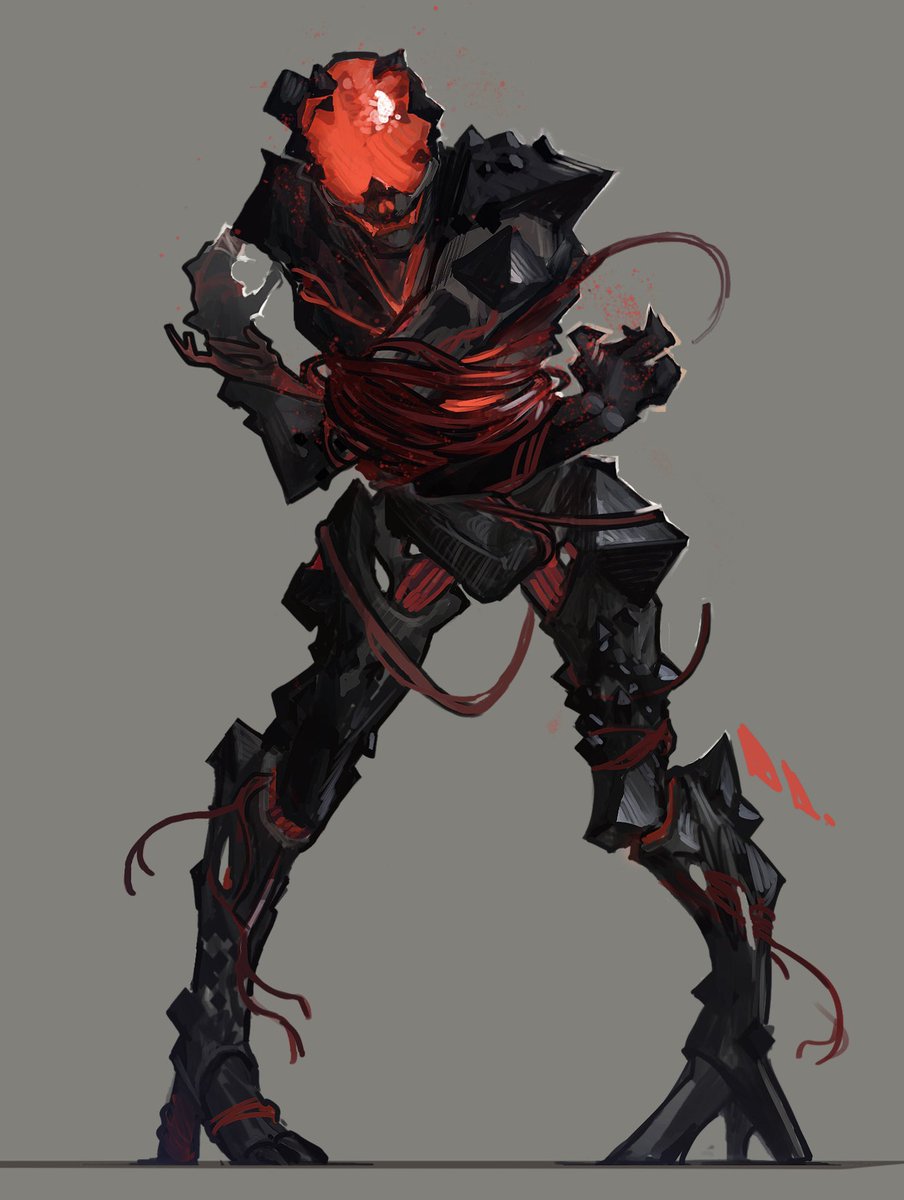 Maybe a siva cursed thrall could be wrapped in wires, just a very unstable guy #Destiny2art