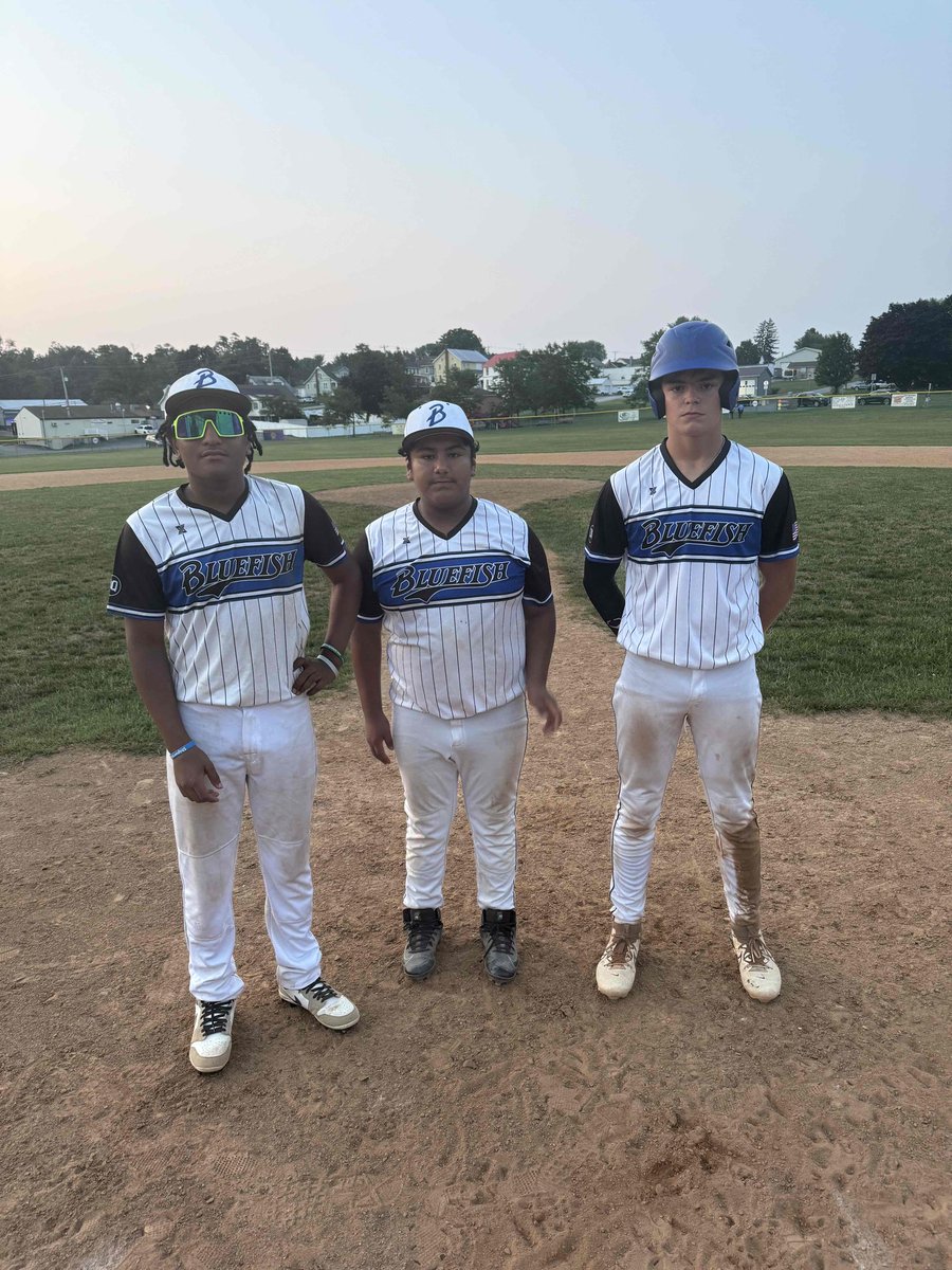 East Prospect Field Game 4

Bluefish Travel 14U Blue: 6
Terriers Baseball Asselin 13U: 0

POTG: Brandon Ivory-Rodriguez (left) 
4.2IP, 6K’s
Alex Rodriguez (Middle) 
1.1IP, 1K, Complete Game Shutout, allowed 2 hits.
Lucas Sharillo (right)
2/3 with 1 1B, 1 2B, and 3RBIs