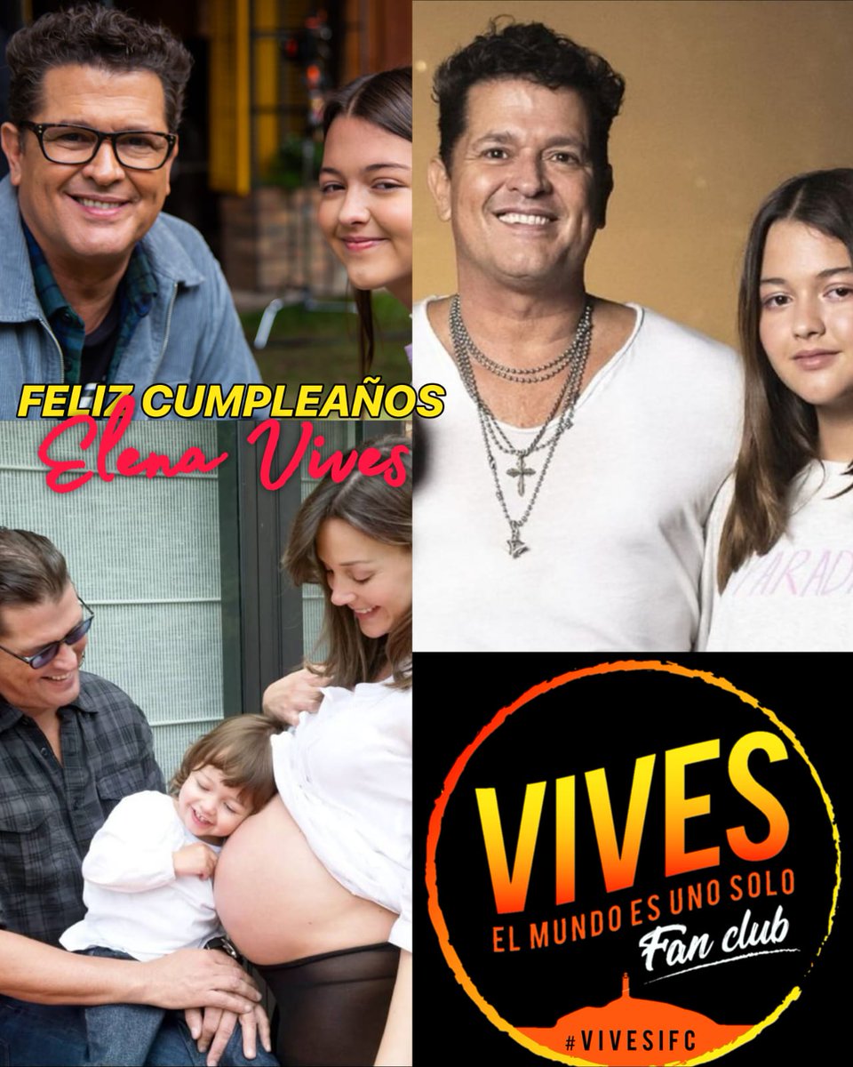"¡Feliz cumpleaños a nuestra querida Elena Vives! 🎉🎂

Hoy celebramos la vida de una joven talentosa y hermosa <a href="/ElenaVives/">Elena Vives</a>

Gracias por compartir tu sonrisa y tu alegría con nosotros. ¡Que tengas un día lleno de amor, risas y música! 🎶 #ElenaVives  #CarlosVives #VivesIFC