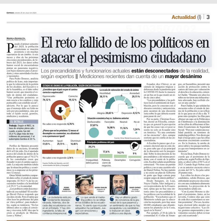 Diario <a href="/Expresoec/">Diario Expreso</a> publica un análisis sobre el estado de ánimo de la población en #Ecuador con cifras de nuestra medición