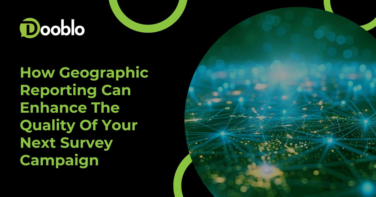 Enhance your survey campaigns with geographic reporting! 🌍 Learn how geo-fencing can validate data quality, deter misreporting, and boost ROI in our latest article.

Discover more: dooblo.net/how-geographic…

#SurveyCampaigns #DataQuality #MarketResearch #Dooblo