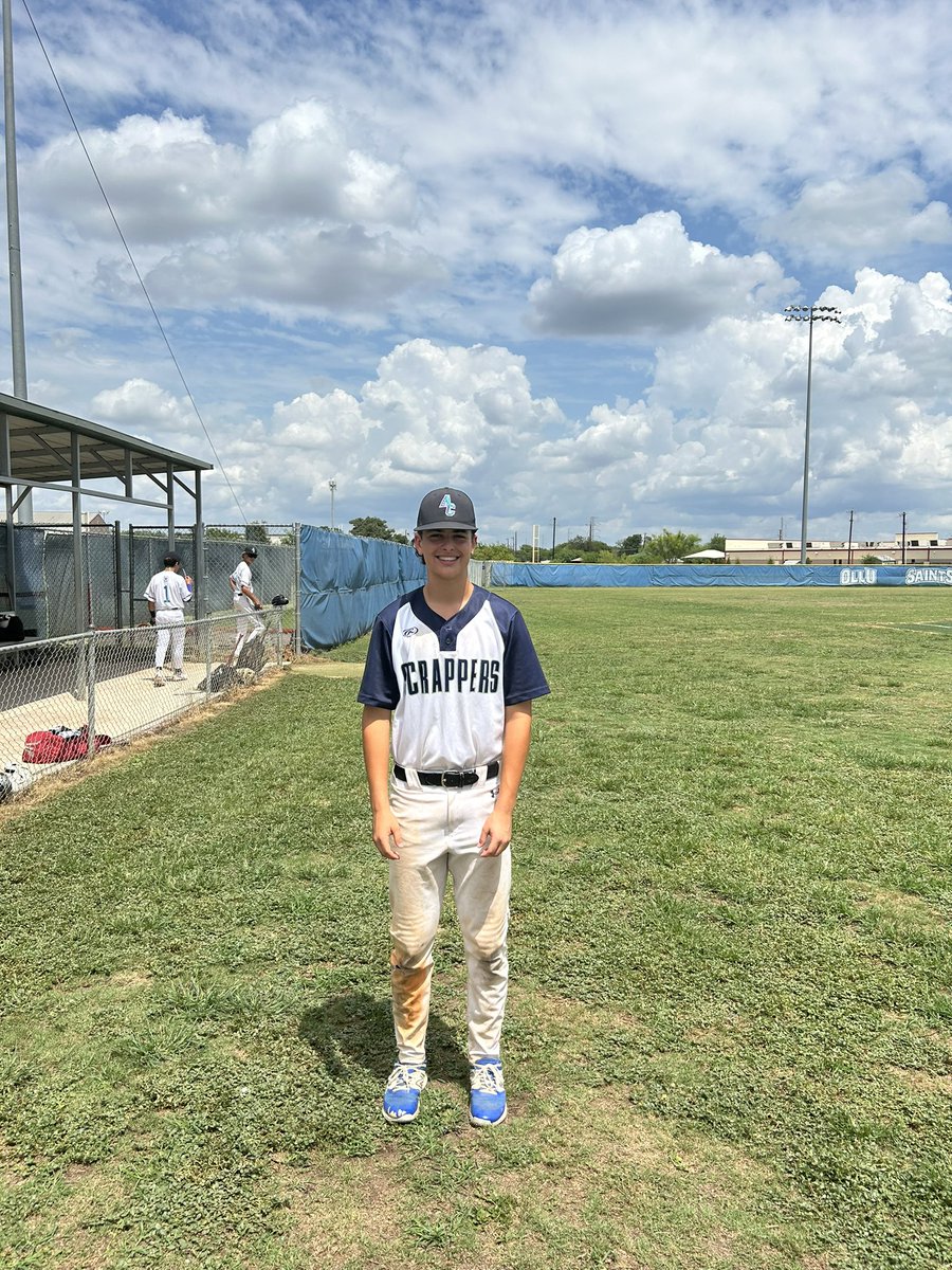Final: Alamo City Scrappers (11) / Texas Pilots - Blue (5) 
•
POG: Zak Brey 1-4 / 3RBI / 2R
#perfectgame #walkoffsports