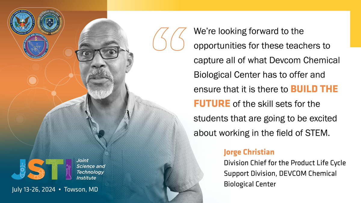 DTRAJSTOENGAGE's tweet photo. Mentors and teachers help high school students gain real-life STEM experience at the Joint Science Technology Institute (JSTI) East, a Chemical & Biological Defense Program. DTRA’s Chem & Bio Technologies Dept operates #JSTI. https://t.co/l7UJ94xZ91