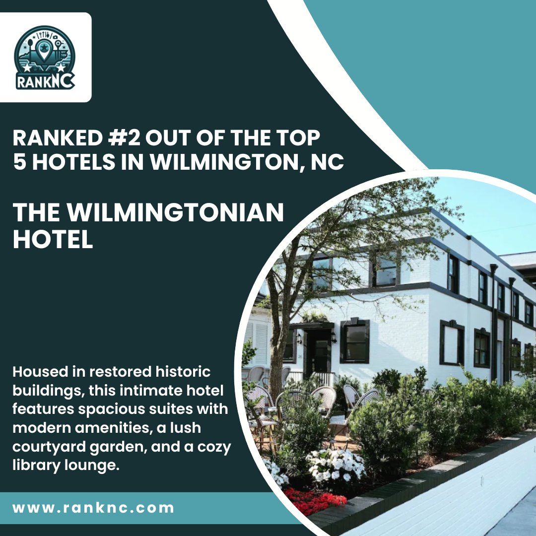 With its convenient location and personalized service, The Wilmingtonian provides a tranquil retreat amid the city’s vibrant atmosphere.

Click the link to see the full list - bit.ly/3zdTP5A

#RankNC #explorenc #ncadventures #discovercarolina #nchiddengems #nctravels