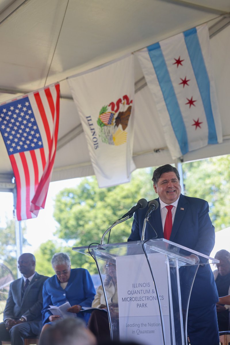 Today, our future as the undisputed global capital for quantum computing takes a monumental step forward.

I'm proud to be at the site of the future IL Quantum and Microelectronics Park — the epicenter of a potential revolution in science and technology for Illinoisans.