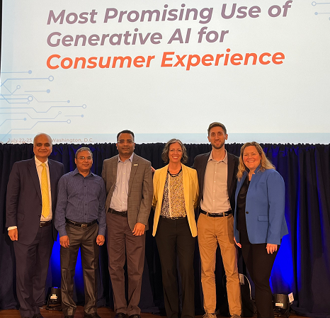 FHFA's tweet photo. Team Open Angels was recognized for best Consumer Experience idea: standardizing the rental application process through tenant screening and approval. #fhfatechsprint #ai #generativeAI #innovation #fhfa #techsprint https://t.co/RXjGrI4sBV