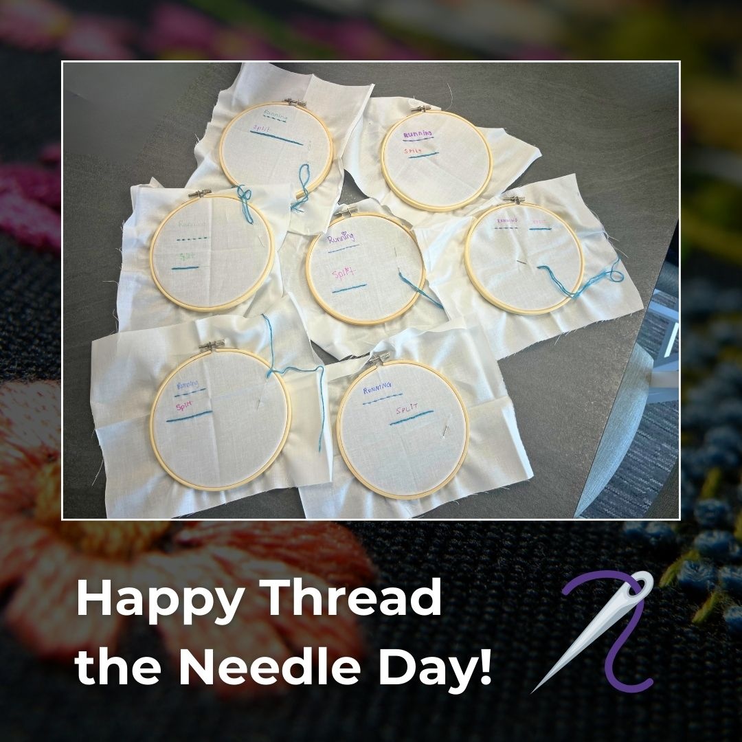 sparkshoppe's tweet image. Happy Thread the Needle Day from the SparkShoppe Embroidery Club! 🪡

#EmbroideryClub #SewingClub #ThreadTheNeedle #SparkShoppe