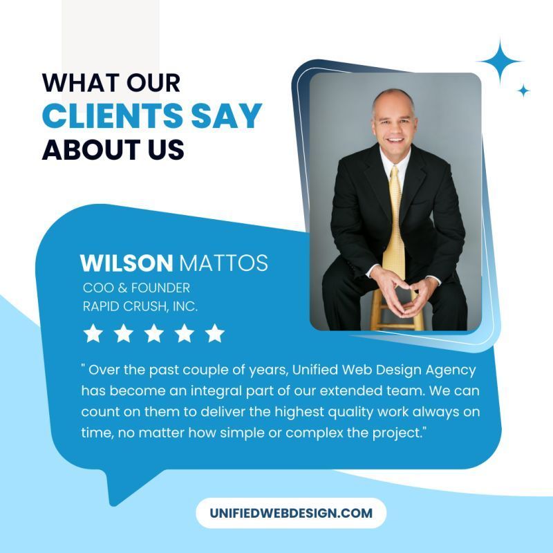 UnifiedWD's tweet image. At Unified Web Design, we don’t just offer services; we become part of your team. We’re proud to support digital marketing companies &amp;amp; grow together. Your glowing feedback fuels our passion! ✨

Thanks for trusting us with your success!

#satisfiedclient #webdesignagency